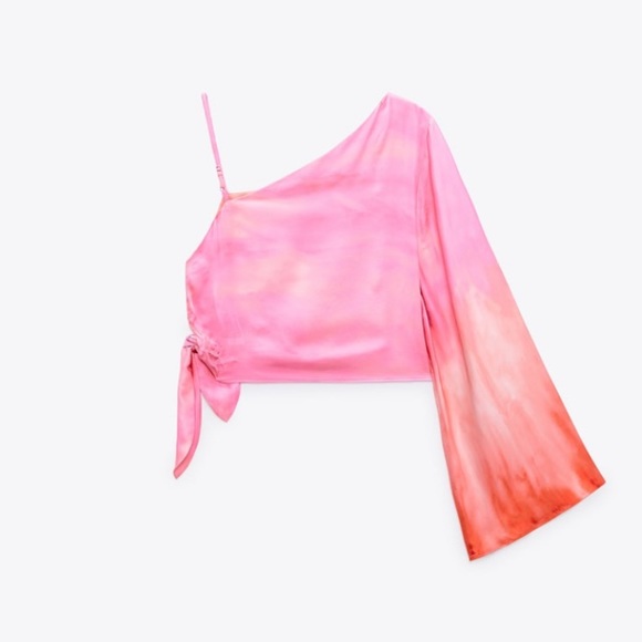 Zara 2 piece asymmetric top & draped skirt matching set NWT Host pick!! - Picture 9 of 11